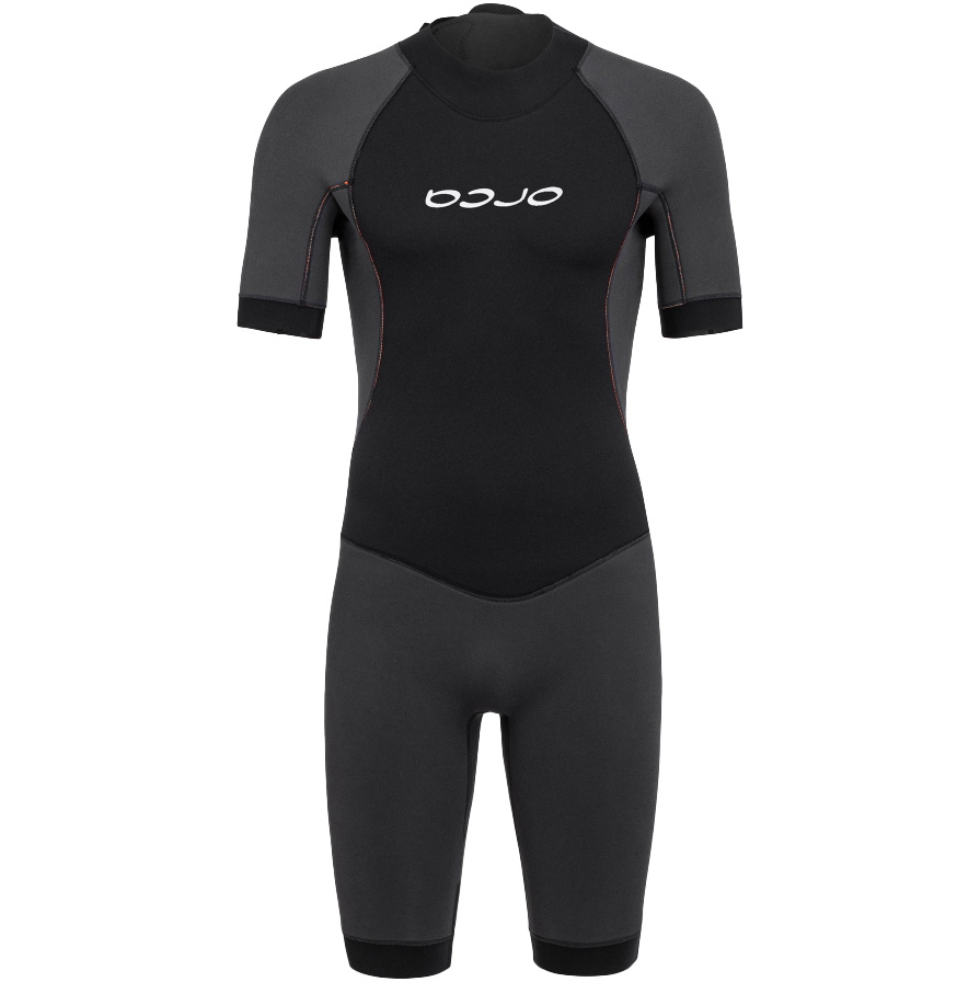 2026 Orca Hommes Vitalis Back Zip Open Water Swim Shorty Combinaison Néoprène NN2Y0 - Black